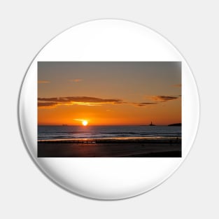 Sunrise over a tranquil North Sea Pin