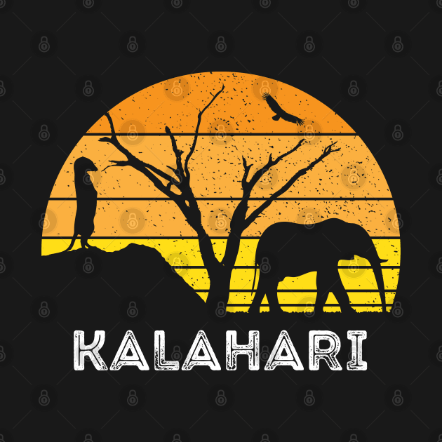 Kalahari Desert Elephant Meerkat Sunset Safari Africa by BraaiNinja