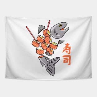 Salmon Sushi Tapestry