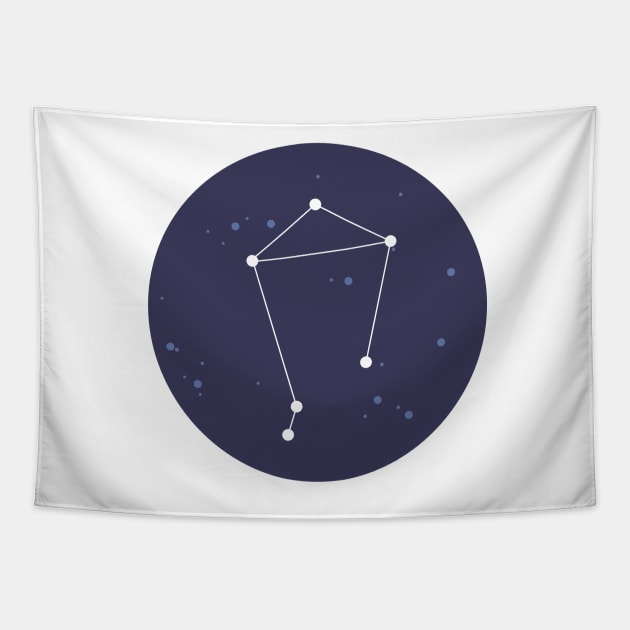 Libra Constellation Tapestry by aglomeradesign