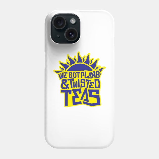 Plan Bs & Twisted Teas - Blue/Yellow Phone Case by BonBonDesigns