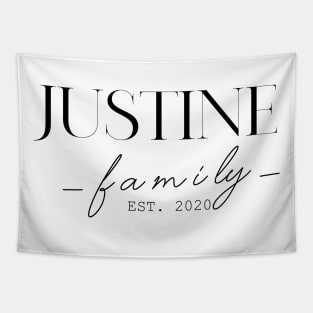 Justine Family EST. 2020, Surname, Justine Tapestry