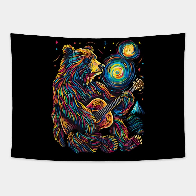 Grizzly Bear Sanctuaries Tapestry by Tosik Art1