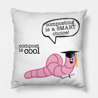 compost worm (graduate) Pillow