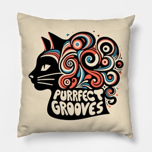 The Cat Came Back (And It Brought Grooves) Pillow