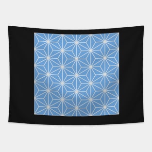 Blue Asanoha Pattern Tapestry