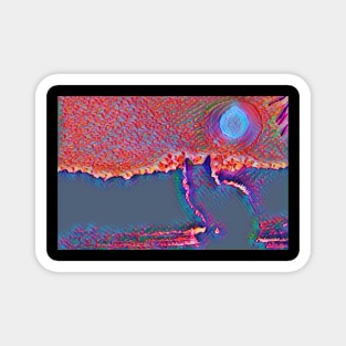 Cat Watching Sunset Cute Magnet