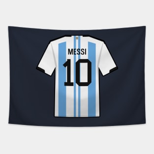 Messi World Cup 2022 Champion Jersey Tapestry