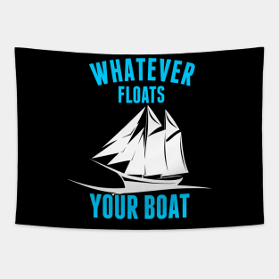 Whatever Floats Your Boat Funny Nautical Pun Tapestry