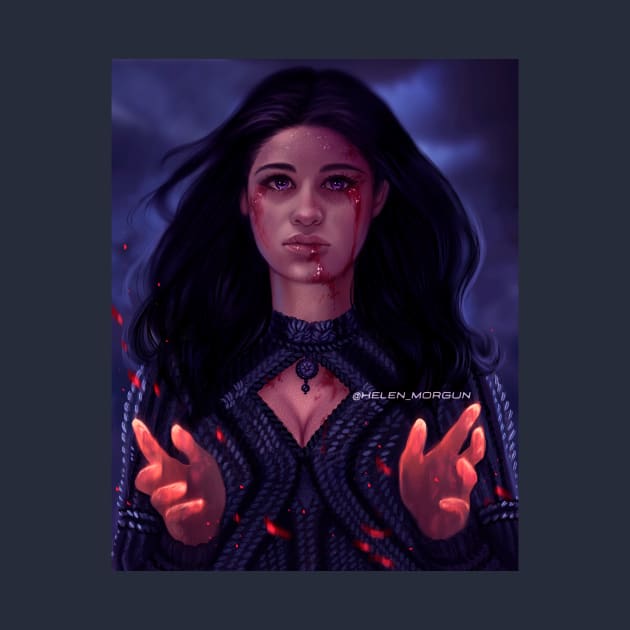 Yennefer fan art by helen_morgun