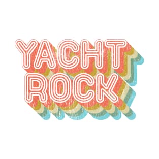 Vintage Fade Yacht Rock Party Boat Drinking Apparel T-Shirt