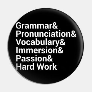 Language Learning List Pin