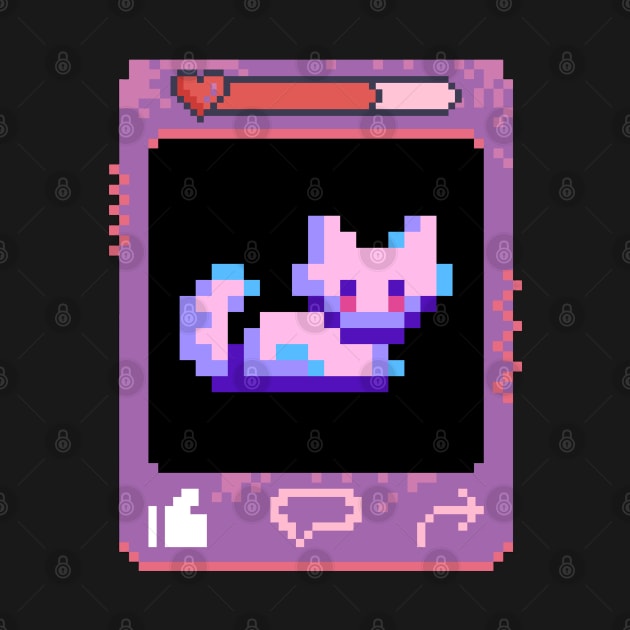 A Pixel Art of a Cat by MoonsDesigns