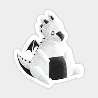 Kawaii Onigiri Dragon - Without Background Magnet