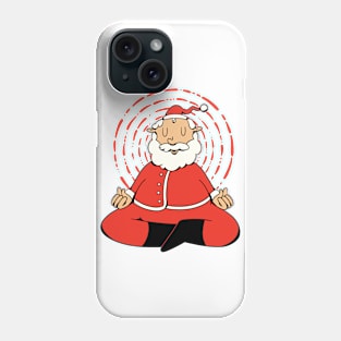 Funny Meditatating Santa Phone Case