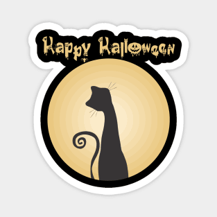 Happy Halloween cat Magnet