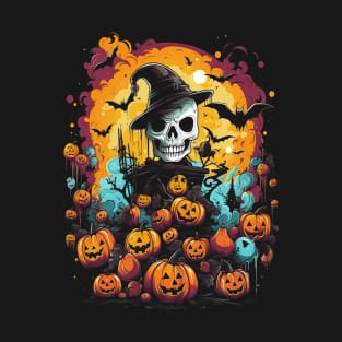 Halloween Skull Witch T-Shirt