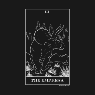 Empress Dinosaur Triceratops Tarot T-Shirt