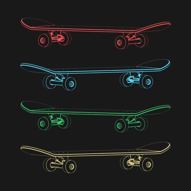Discover Four Skateboards - Skateboard - T-Shirt