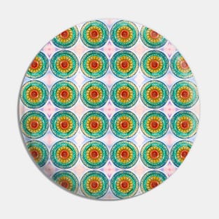 OM - Chakra Mandala - Rainbow - Charm Pattern Pin