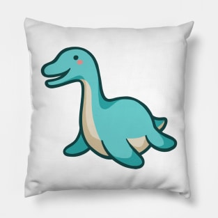 Cute plesiosaurus, dino, dinosaur Pillow