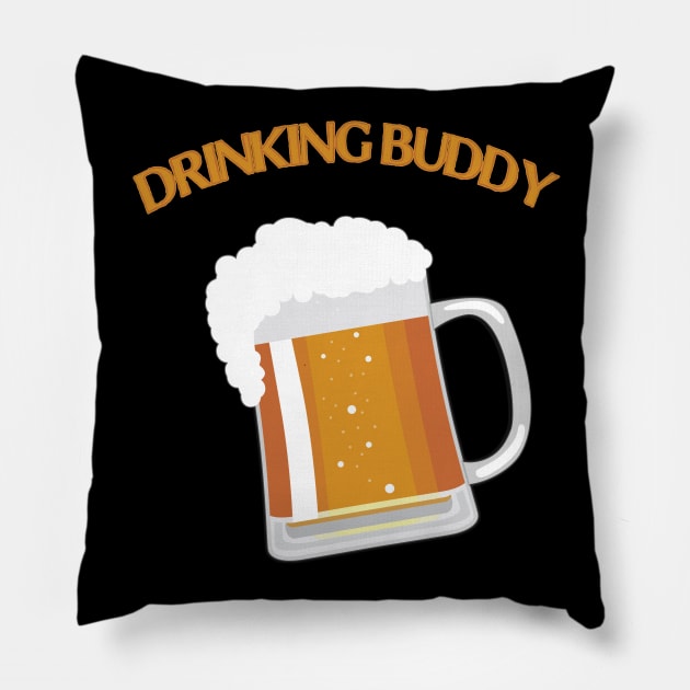 Drinking Buddy Pillow by Dojaja