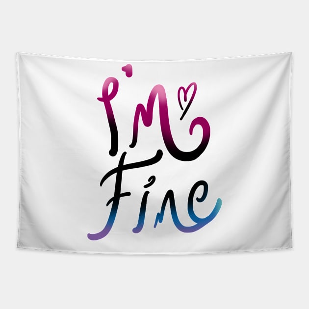 I am fine lettering Design Tapestry by Khotekmei