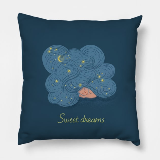 Sweet Dreams little baby ! Pillow by CharlotteLorge