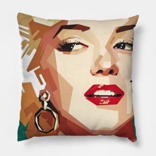 Marilyn Monroe black Pillow