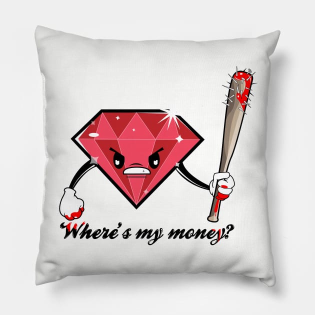 Blood Diamond Pillow by tokebi