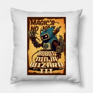 Robot Ninja Wizard  3 Pillow