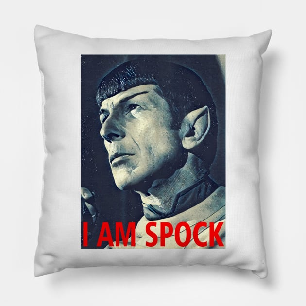 I am Spock Pillow by Blade Runner Thoughts