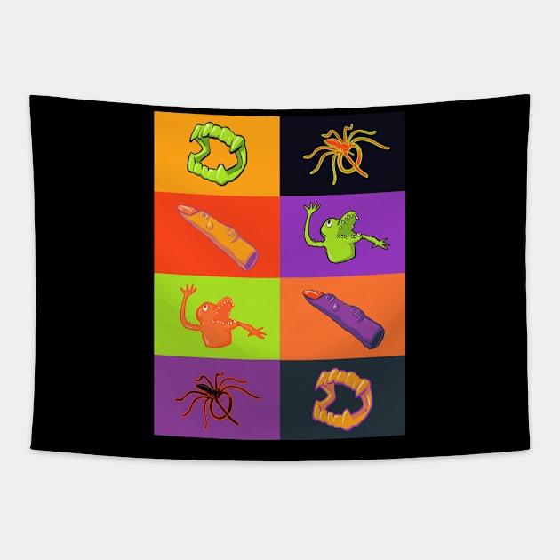 Sugar Free Halloween Tapestry by LVBart