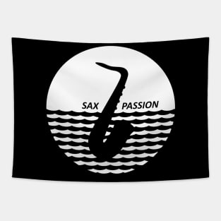 Sax Passion (white) Tapestry