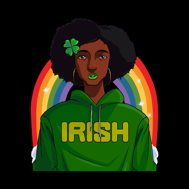 African American Black Leprechaun St Patrick Day by Noseking