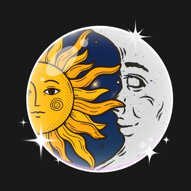 sun and moon in bubbles by Nativex