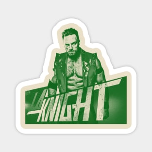 LA Knight // green solid style Magnet