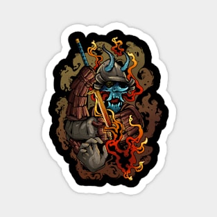 Fire Samurai Magnet