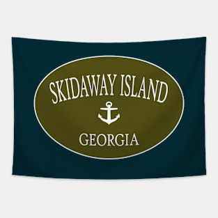 Skidaway Island Georgia Sea Islands Anchor Green Tapestry