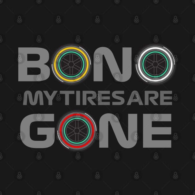 Lewis Hamilton Bono My Tires Are Gone! by jaybeetee