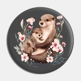 Cute otters Pin