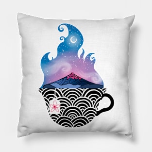 Fuji and Tea Pillow