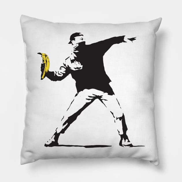 Banksy Underground Pillow by PopGraphics