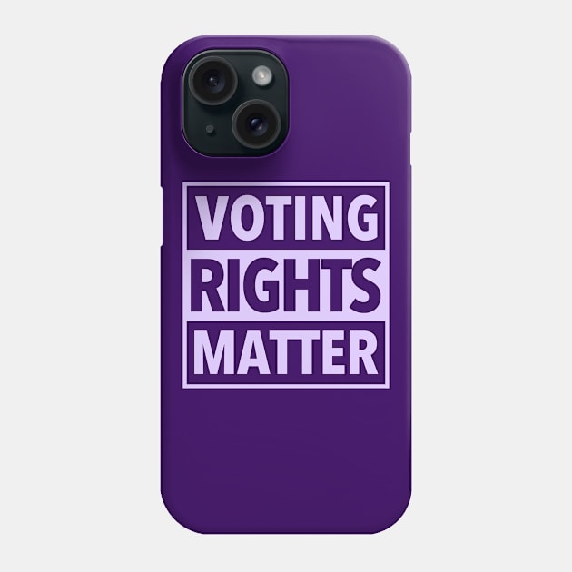 Voting Rights Matter - lavender Phone Case by skittlemypony