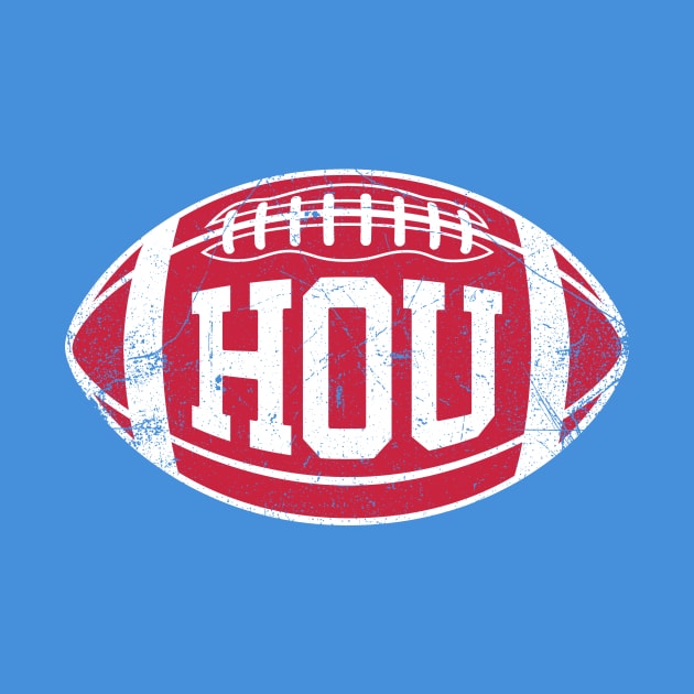 HOU Retro Football - Light Blue by KFig21