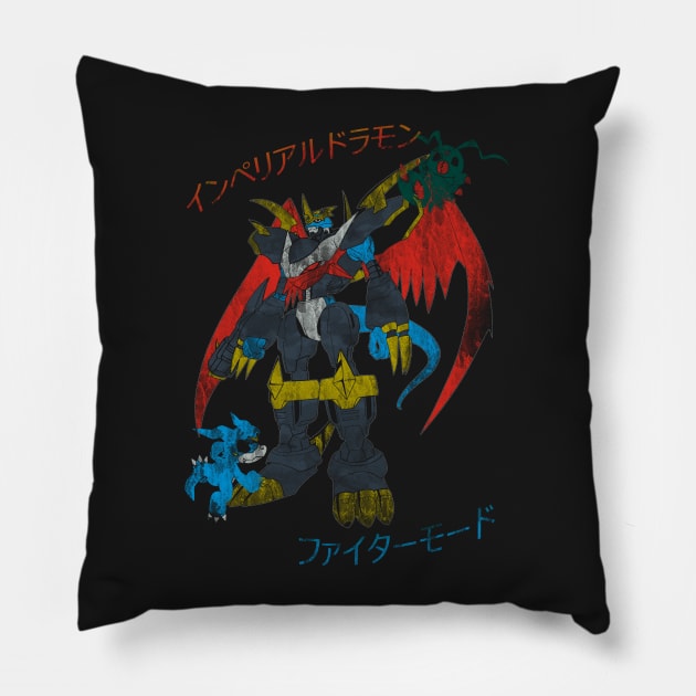 Imperial Dragon in Fighter Mode Pillow by ManuLuce