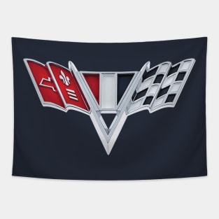 Chevy Flag Fender Eblem Tapestry