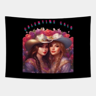 Beautiful galentines day gals Tapestry