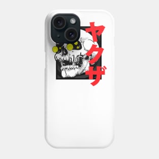 Artistic Gothic Japanese Yakuza Skull Design Phone Case