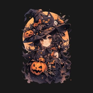 Anime witch Halloween T-Shirt